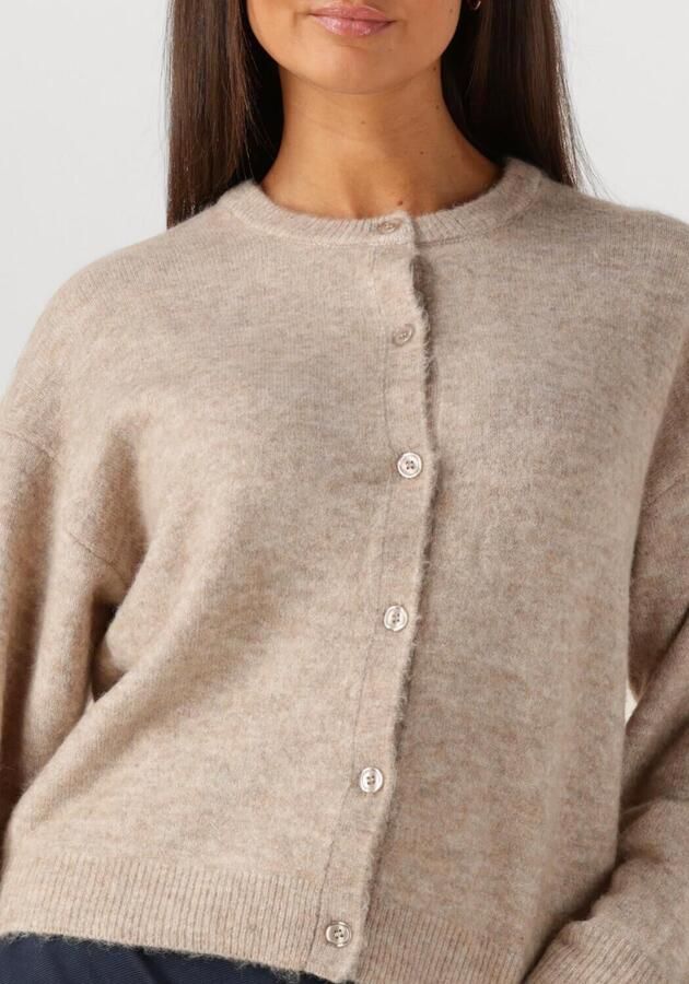 MINUS Dames Truien & Vesten Aurelia Knit Cardigan Beige - Foto 2
