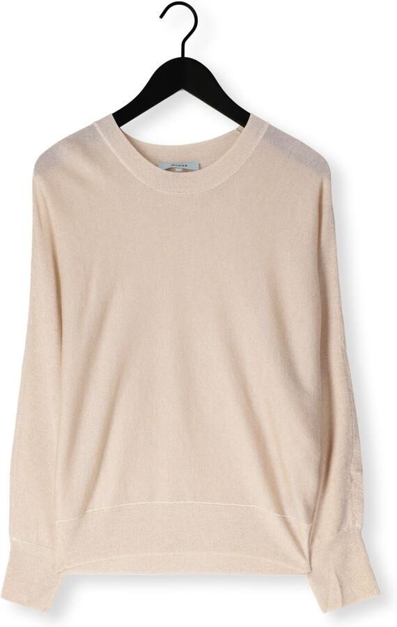 MINUS Dames Truien & Vesten Dana Metallic Bat Sleeve Pullover Beige - Foto 4