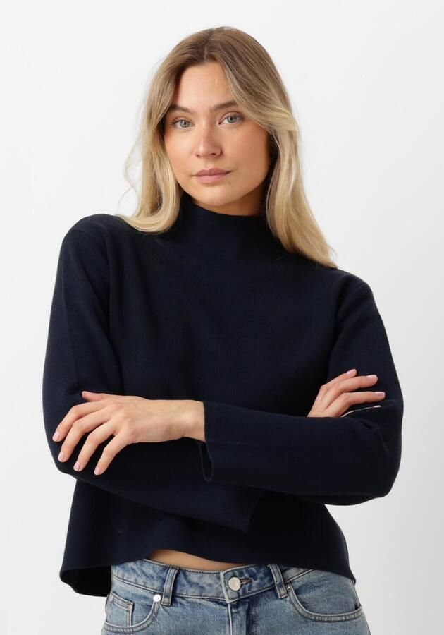 MINUS Dames Truien & Vesten Lupi High Neck Pullover Donkerblauw - Foto 4