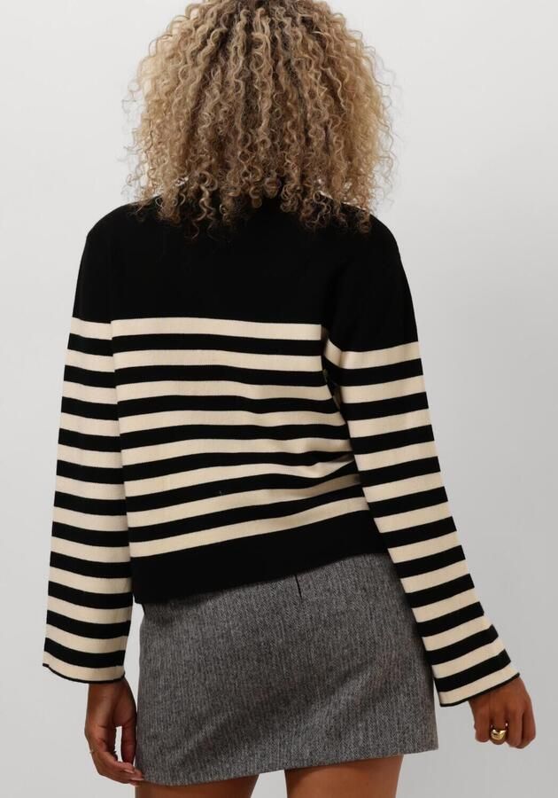MINUS Dames Truien & Vesten Lupi Stripe Knit Pullover Zwart - Foto 2