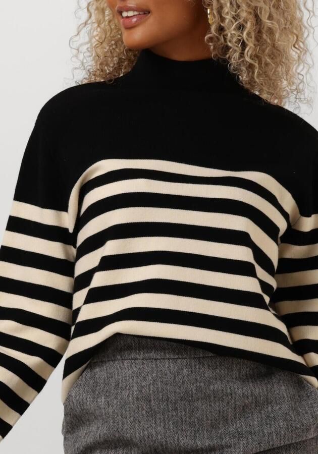 MINUS Dames Truien & Vesten Lupi Stripe Knit Pullover Zwart - Foto 3