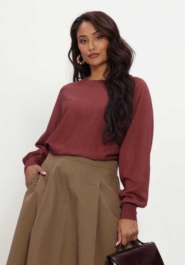 MINUS Dames Truien & Vesten Msdana Bat Sleeve Knit Pullover Bordeaux