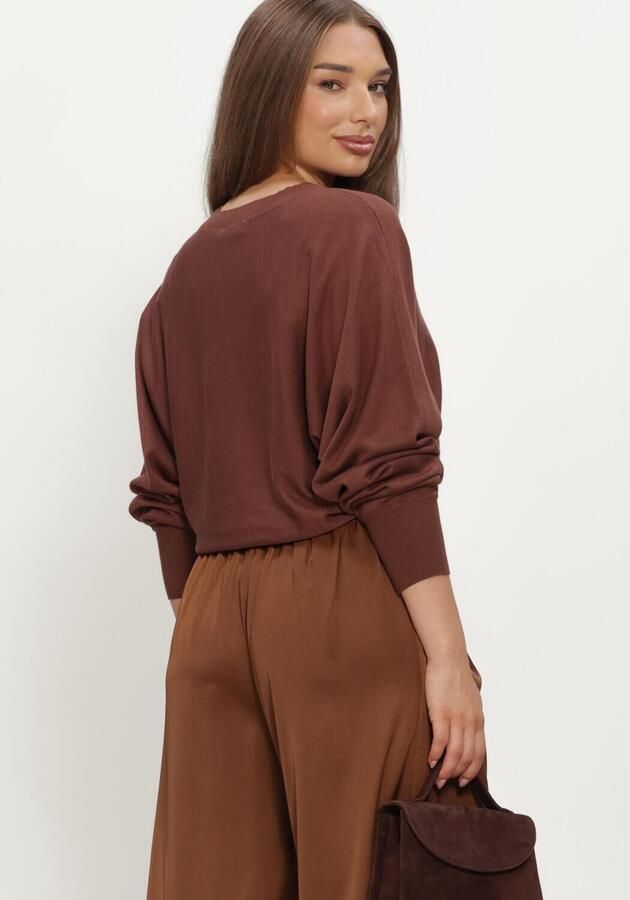 MINUS Dames Truien & Vesten Msdana Bat Sleeve Knit Pullover Bruin - Foto 2