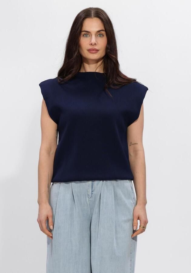 MINUS Dames Truien & Vesten Msfauna Knit Vest Donkerblauw