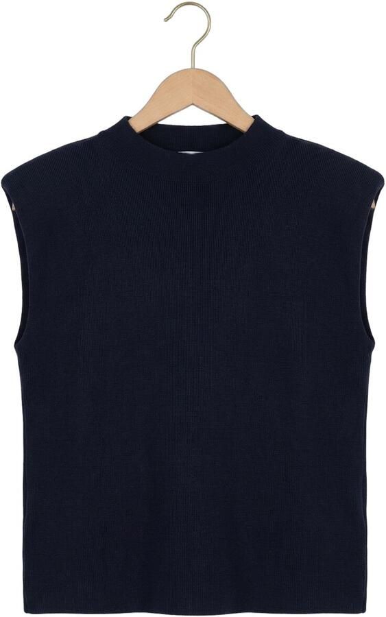 MINUS Dames Truien & Vesten Msfauna Knit Vest Donkerblauw - Foto 4