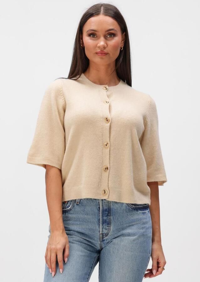 MINUS Dames Truien & Vesten Msjanna Knit Cardigan Beige