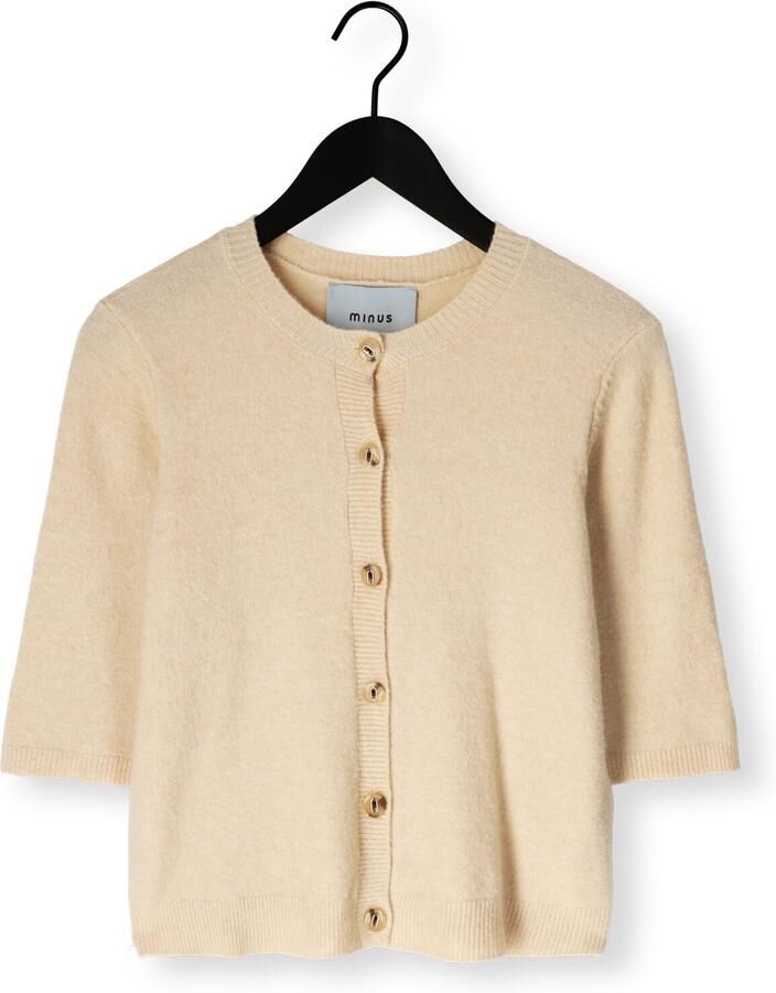 MINUS Dames Truien & Vesten Msjanna Knit Cardigan Beige - Foto 2