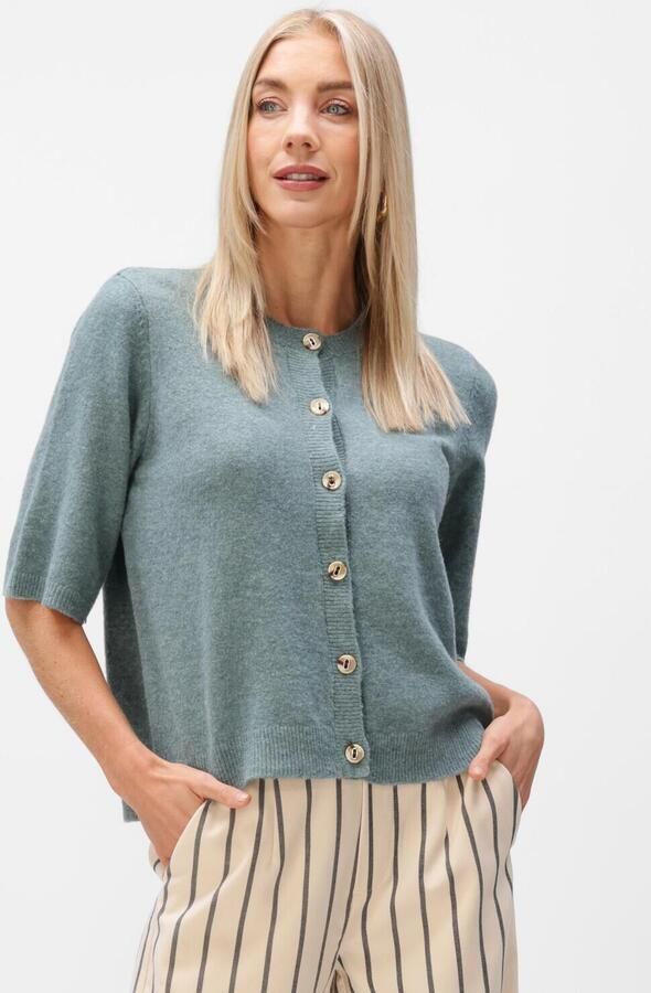 MINUS Dames Truien & Vesten Msjanna Knit Cardigan Petrol