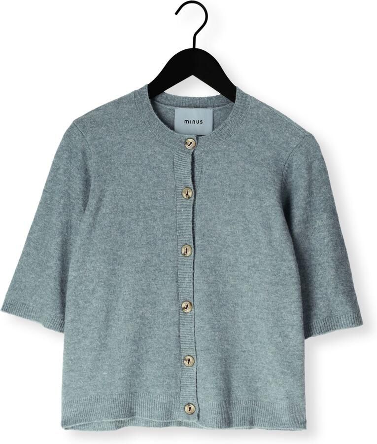 MINUS Dames Truien & Vesten Msjanna Knit Cardigan Petrol - Foto 2