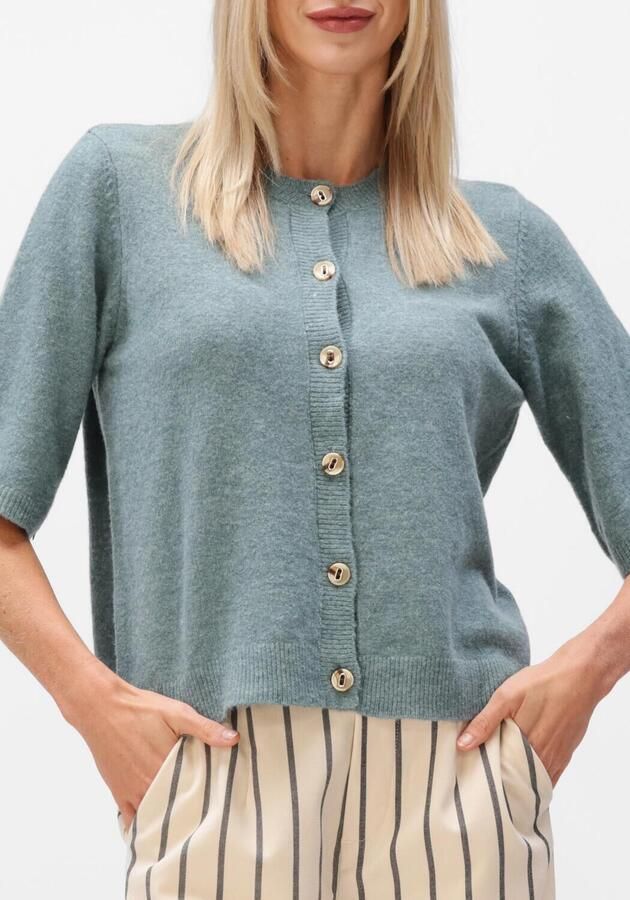 MINUS Dames Truien & Vesten Msjanna Knit Cardigan Petrol - Foto 3