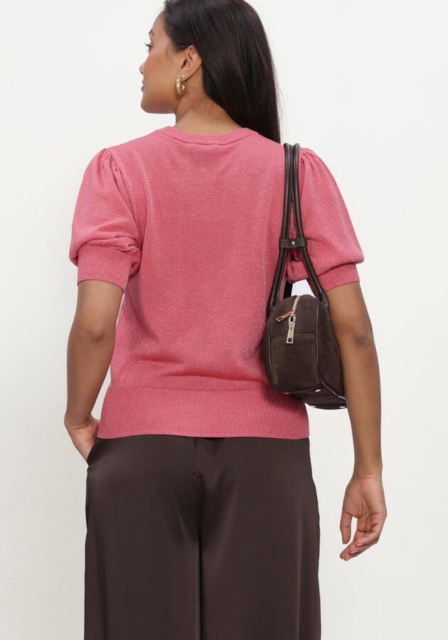 MINUS Dames Truien & Vesten Msliva Puff Sleeve Metallic Knit Pullover Roze - Foto 4