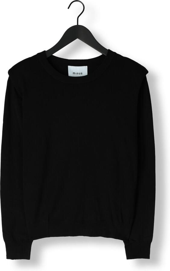 MINUS Dames Truien & Vesten Msmekira Solid Knit Pullover Zwart - Foto 2