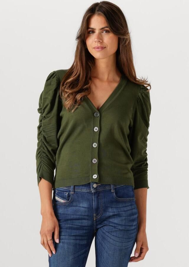 MINUS Dames Truien & Vesten Seana Knit Cardigan Donkergroen - Foto 4