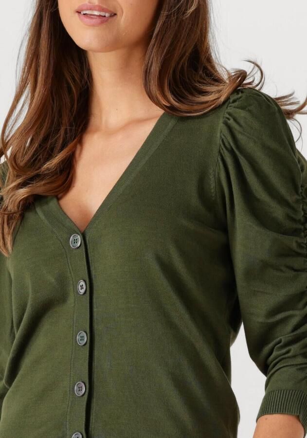 MINUS Dames Truien & Vesten Seana Knit Cardigan Donkergroen - Foto 2