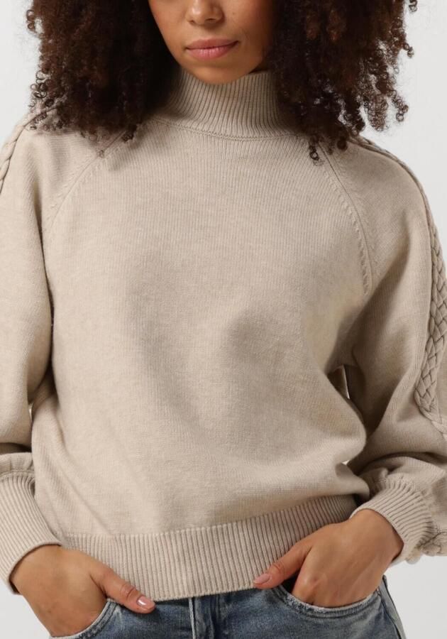 MINUS Dames Truien & Vesten Vera High Neck Knit Pullover Zand - Foto 3