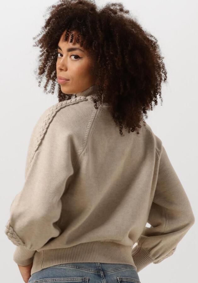 MINUS Dames Truien & Vesten Vera High Neck Knit Pullover Zand - Foto 4