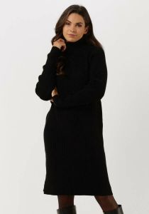 Minus Zwarte Mini Jurk Ava Knit Turtleneck Dress