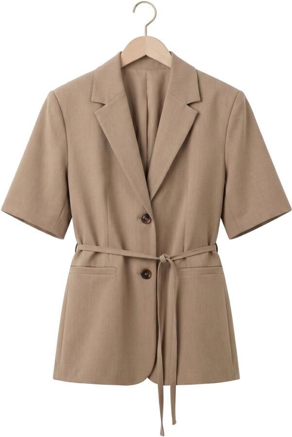 MODSTRÖM Modström Dames Blazers Alayamd Ss Blazer Beige - Foto 4