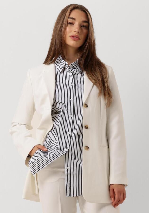 Modström Witte Slim Fit Blazer voor Feestelijke Gelegenheden White Dames - Foto 4