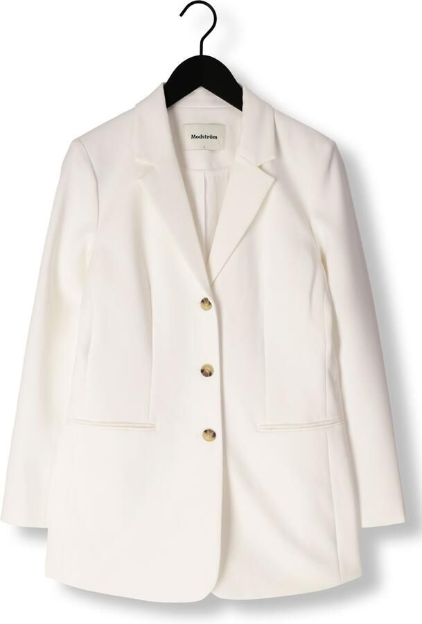 Modström Witte Slim Fit Blazer voor Feestelijke Gelegenheden White Dames - Foto 3