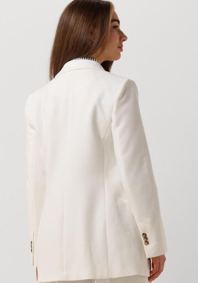Modström Witte Slim Fit Blazer voor Feestelijke Gelegenheden White Dames