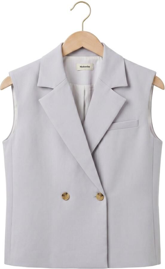 MODSTRÖM Modström Dames Blazers Galemd Vest Lichtgrijs - Foto 4