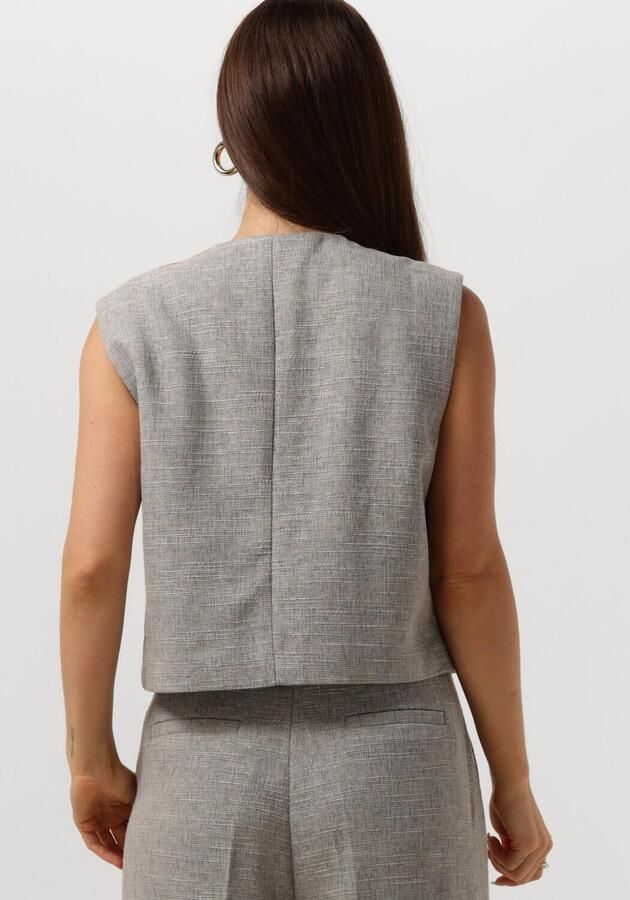 Modström Gestructureerd vest met voorzakken Gray Dames - Foto 2