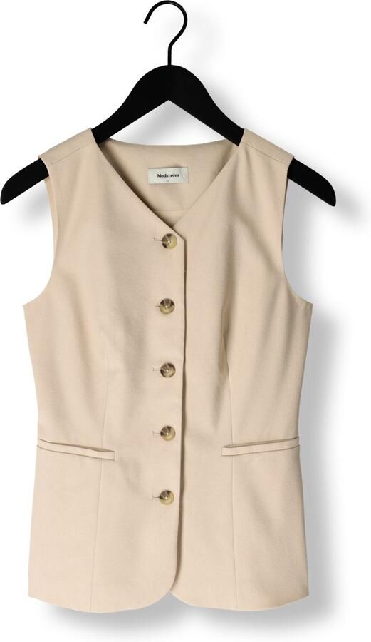 MODSTRÖM Modström Dames Blazers Normamd Top Beige - Foto 3