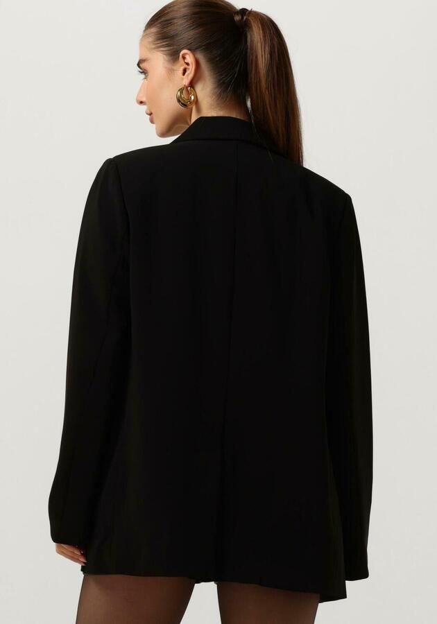 Modström Zwarte Blazer met Polyester en Elastaan Black Dames