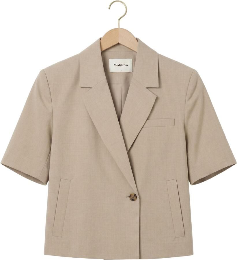 MODSTRÖM Modström Dames Blazers Tuesdaymd Ss Blazer Beige - Foto 2