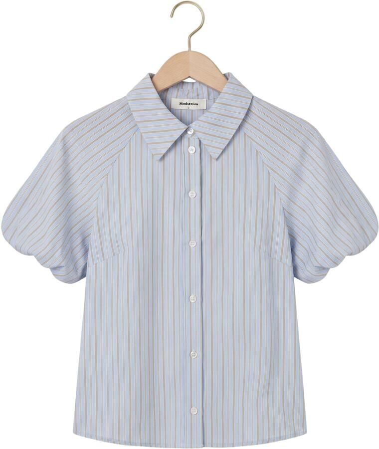 MODSTRÖM Modström Dames Blouses Augustamd Shirt Lichtblauw - Foto 2