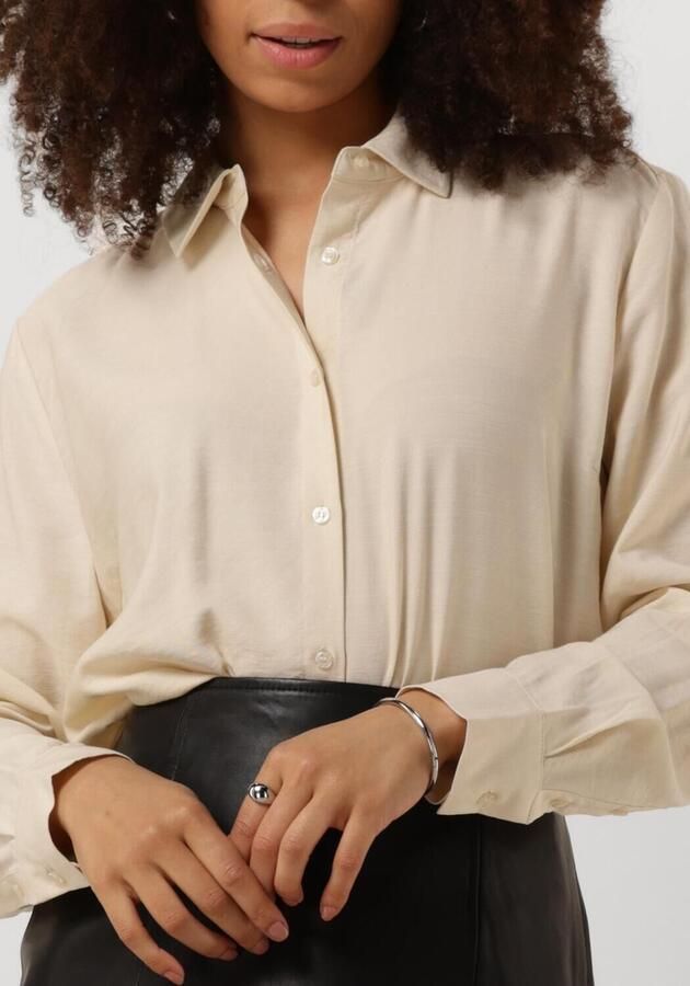 Modström HudgesMD Shirt Lange Mouw Stijlvolle Blouse Beige Dames - Foto 3