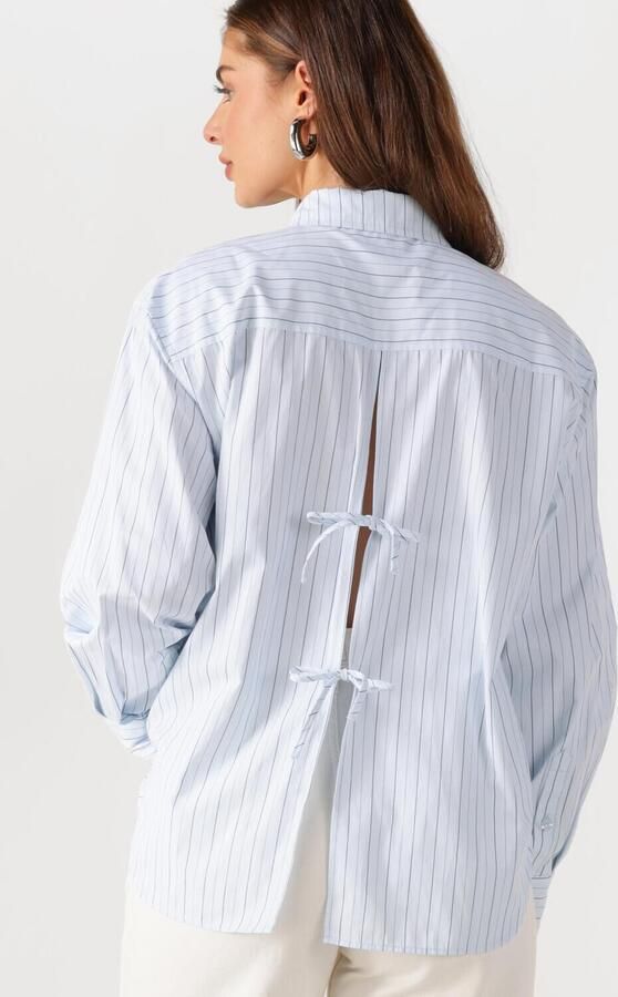 MODSTRÖM Modström Dames Blouses Millemd Stripe Shirt Lichtblauw - Foto 3