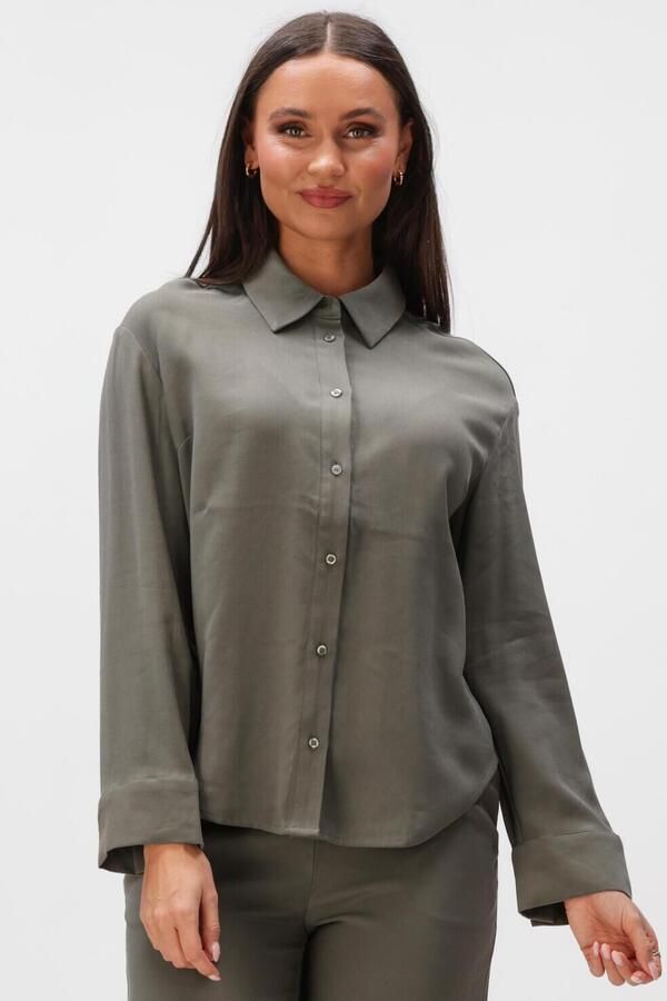 MODSTRÖM Modström Dames Blouses Sebastianmd Shirt Khaki