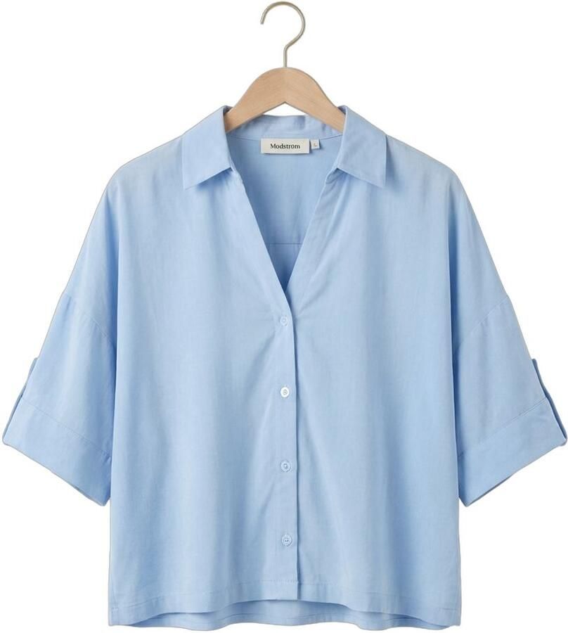 MODSTRÖM Modström Dames Blouses Uddinmd Shirt Lichtblauw - Foto 2