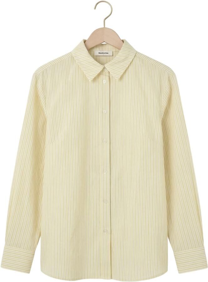 MODSTRÖM Modström Dames Blouses Viggemd Stripe Shirt Creme - Foto 2