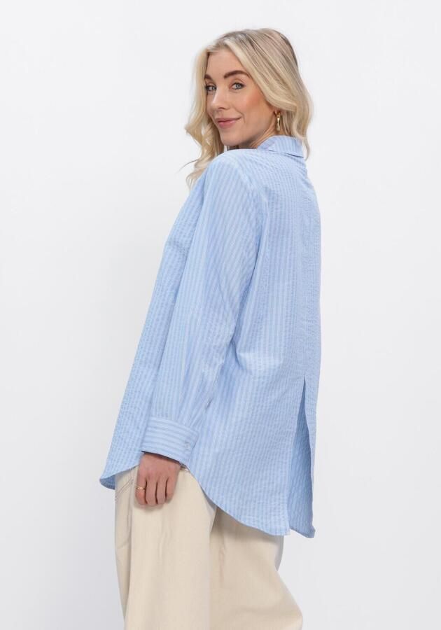MODSTRÖM Modström Dames Blouses Viggemd Stripe Shirt Lichtblauw