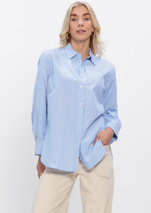 MODSTRÖM Modström Dames Blouses Viggemd Stripe Shirt Lichtblauw - Foto 2