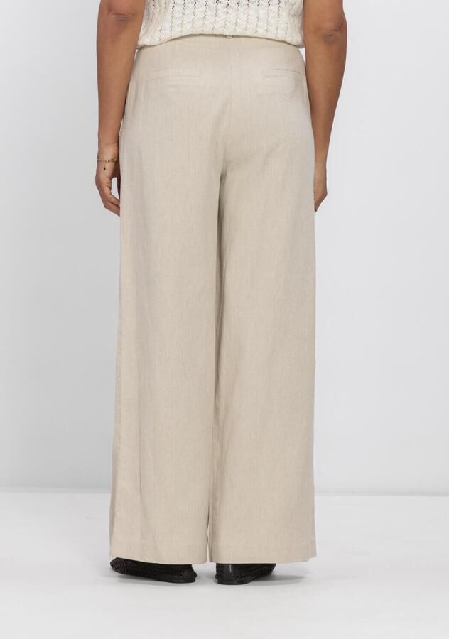 MODSTRÖM Modström Dames Broeken Galemd Linen Wide Pants Zand - Foto 2