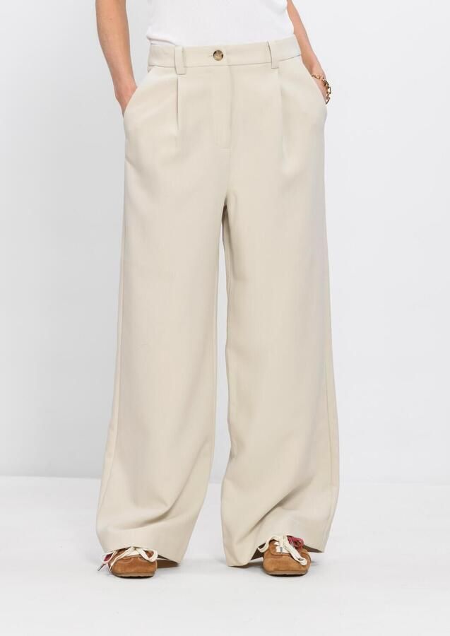 MODSTRÖM Modström Dames Broeken Galemd Wide Pants Ecru