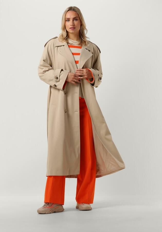 Modström Beige Trenchcoat Jas voor Dames Beige Dames - Foto 4