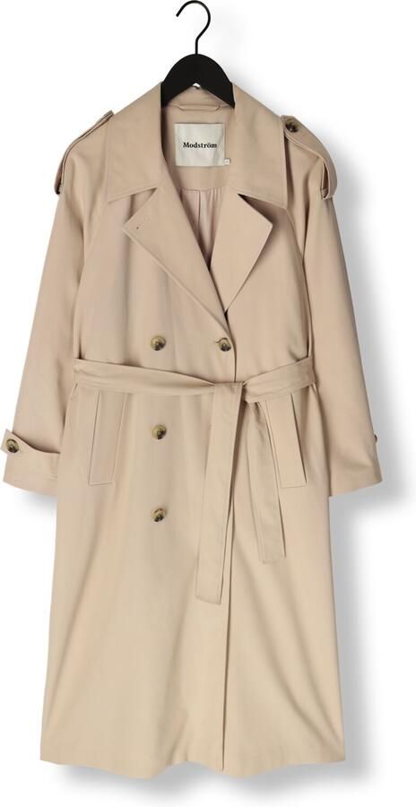 Modström Beige Trenchcoat Jas voor Dames Beige Dames - Foto 3