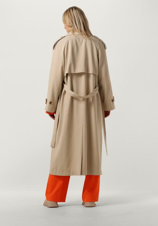 Modström Beige Trenchcoat Jas voor Dames Beige Dames