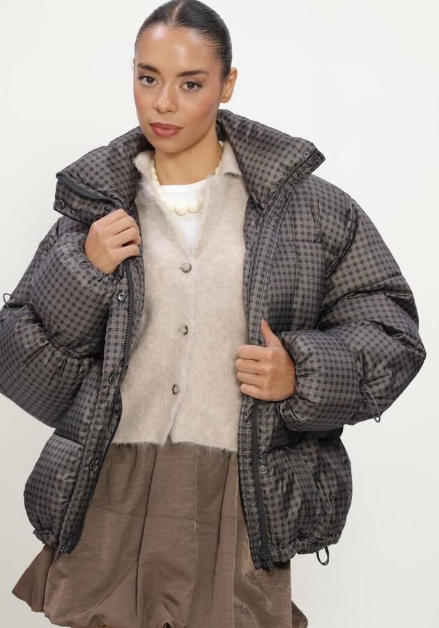 MODSTRÖM Modström Dames Jassen Odinmd Print Jacket Donkergrijs - Foto 4