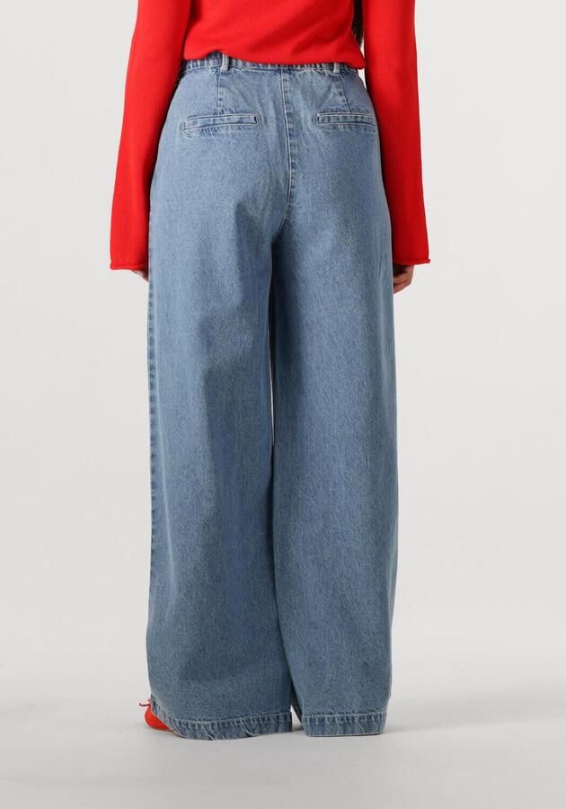 Modström wide leg regular waist broek medium blue denim - Foto 1