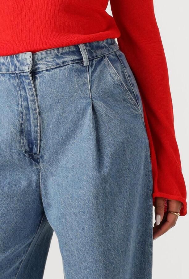 Modström wide leg regular waist broek medium blue denim - Foto 2