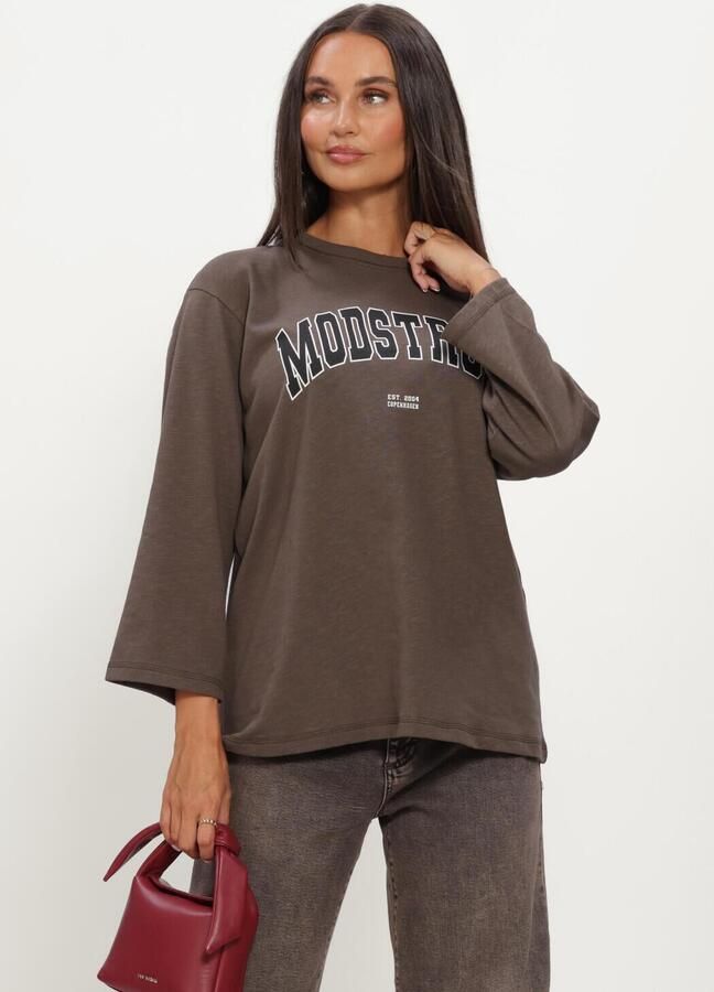 MODSTRÖM Modström Dames Tops & T-shirts Bamboomd T-shirt Bruin