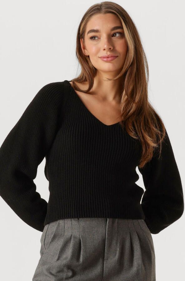 MODSTRÖM Modström Dames Tops & T-shirts Galenmd Short V-neck Zwart - Foto 4