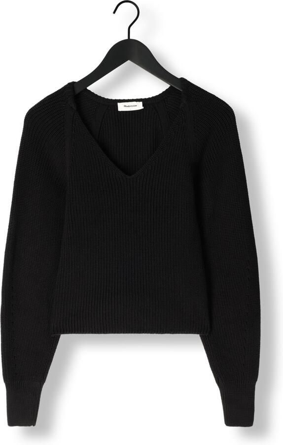 MODSTRÖM Modström Dames Tops & T-shirts Galenmd Short V-neck Zwart - Foto 2