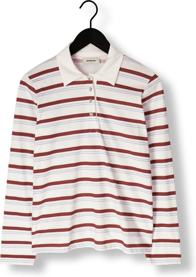 MODSTRÖM Modström Dames Tops & T-shirts Hellenmd Ls Stripe Polo Multi